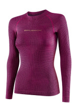 Koszulka termoaktywna damska Brubeck 3D Pro fuksjowa