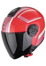 Kask otwarty Scorpion Exo-City II Cosmos czerwono-srebrny