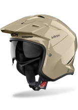 Kask otwarty Airoh Kombakt Color Moka brązowy połysk