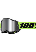 Gogle motocyklowe 100% Accuri 2 Neon z szybką lustrzaną żółto-czarne