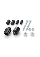 Końcówki kierownicy Daytona Compass srebrne