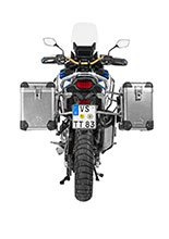 Zestaw: kufry boczne aluminiowe srebrne Zega Pro + stelaże srebrne Touratech Honda CRF1100L Africa Twin (22-)/ Adventure Sports (38+45L)