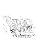 Gmol silnika Hepco&Becker do Suzuki GSF 600 S Bandit (00-04) chrom