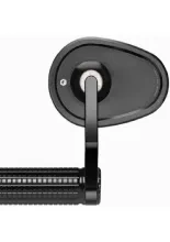 Lusterko motocyklowe uniwersalne Motogadget Mo.view Club aluminiowe, czarne [długość ramienia: 130 mm]