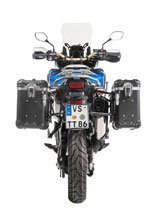Zestaw: kufry boczne z anodowanego aluminium czarne "And-Black" Zega Evo + stelaże czarne Touratech Honda CRF1000L Africa Twin (18-) / CRF1000L Adventure Sports (31+38L)
