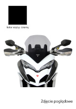 Szyba motocyklowa MRA Touring "T" Ducati Multistrada 1200/ 1260/ S (15-23)/ Pikes P (15-24) czarna