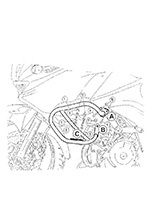 Gmole - czarne Hepco&Becker do Kawasaki KLV 1000 [04-05]