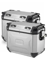 Zestaw kufrów bocznych Kappa K'Voyager 48 aluminiowych, srebrnych [poj.: 2 x 48 litrów]