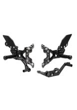 Zestaw regulowanych podnóżków z dźwigniami GILLES FXR-BM05 BMW S 1000 RR (19-)/ M 1000 RR (21-22) czarny