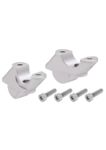 Podwyższenie kierownicy Hepco&Becker BMW R 1250 RS (19-24) [30 mm w górę, 21 mm w tył] srebrne