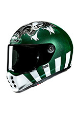 Kask integralny HJC V10 Crania zielono-biały