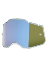 Szybka do gogli 100% Racecraft2, Accuri2, Strata2 lustrzana niebieska