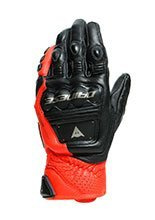 Skórzane rękawice motocyklowe Dainese 4 Stroke 2 czarno-fluo czerwone