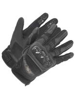 Rękawice motocyklowe skórzane Büse Safe Ride czarne