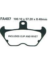 Klocki hamulcowe EBC FA407HH 100.1 x 57.20 x 8.4mm NA PRZÓD