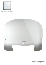 Szyba motocyklowa turystyczna MRA "AR" Indian Challenger (20-)/ Pursuit (23-) przezroczysta