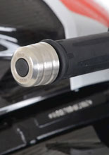 Koncówki kierownicy motocyklowej R&G BMW F 900 R (25-)/ M 1000 RR (21-24)/ S 1000 RR (23-)/ Yamaha Tracer 9 (21-24)/ GT (21-)/ Plus (25-) srebrne
