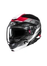 Kask szczękowy HJC RPHA 91 Madal czarno-czerwony