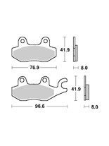 Klocki hamulcowe [przód/tył] SBS 638 HF