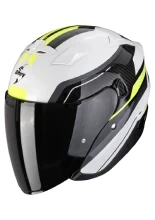 Kask otwarty Scorpion Exo-230 Hipe biało-czarno-żółty