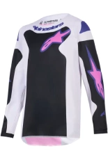 Bluza cross dziecięca Alpinestars MX Fluid Grid czarno-szaro-różowa