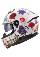 Kask integralny LS2 FF808 Stream II Flowers biało-czerwono-niebieski