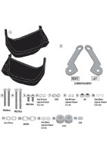 Handbary Kappa Honda NC 750 X (21-)/ CB 500 X (19-23)/ NX 500 (24) czarne