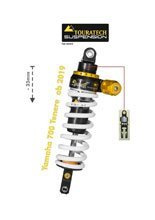 Amortyzator obniżający zawieszenie o 35 mm Explore HP/PDS Touratech do Yamaha 700 Tenere (19-)