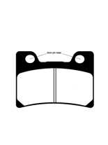 Klocki hamulcowe EBC FA182 74.8 x 53.9 x 10mm NA PRZÓD