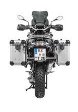 Zestaw: kufry boczne z anodowanego aluminium srebrne Zega Evo X + stelaże srebne Touratech BMW R1250GS/Adventure/ R1200GS (13-)/ R1200GS Adventure (14-) (2 x 38L)