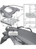 Stelaż GIVI pod kufer centralny Monokey BMW F 650 GS/ 800 GS [08-17]/ 700 GS [13-17]/ 800 GS Adventure [13-18][płyta Monokey w zestawie]