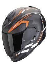 Kask integralny Scorpion Exo-491 Kripta czarno-pomarańczowo-biały matowy