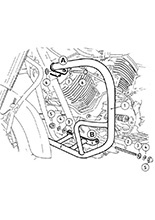 Gmol silnika Hepco&Becker do Yamaha XVS 1100 A Drag Star Classic