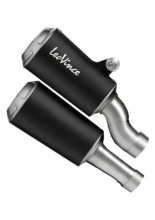 Podwójny tłumik motocyklowy LeoVince LV-10 [Slip-On, Black Stainless Steel] do Triumph Speed Triple 1200 RR/ RS (21-24)