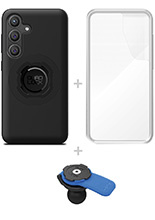 Zestaw: etui MAG na telefon Samsung Galaxy S24 (magnetyczne), wodoodporny pokrowiec MAG oraz uchwyt kulowy Quad Lock