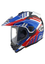 Kask adventure Arai Tour-X5 Trail biało-czerwono-niebieski