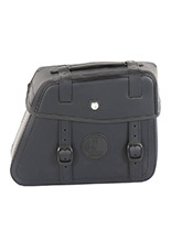 Sakwa skórzana prawa Hepco&Becker Rugged do montażu na stelażu Cutout (pojemność: 19L) czarna
