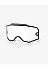 Szybka podwójna wentylowana do gogli 100% Armega przezroczysta