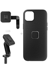 Zestaw na motocykl: etui Peak Design Mobile Everyday do modelu iPhone 15 Plus + mocowanie motocyklowe