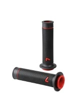 Manetki motocyklowe uniwersalne Lampa Sport-Grip czerwone