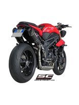 Tłumiki owalne z rurą (Y 3-1-2) Slip-on SC-Project do Triumph SPEED TRIPLE 1050 [11-15]