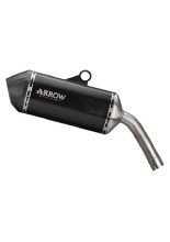 Tłumik motocyklowy Arrow Sonora z homologacją BMW F 750 GS/F 850 GS (21-23), tytanowy, czarny