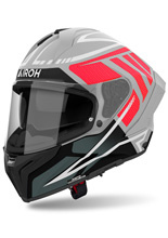 Kask integralny Airoh Matryx Rider czarno-szaro-czerwony