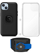 Zestaw do biegania: etui MAG na telefon iPhone 14 (magnetyczne), wodoodporny pokrowiec MAG oraz opaska sportowa Quad Lock
