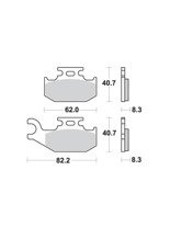 KLOCKI HAMULCOWE SBS 836 SI