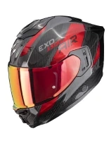 Kask integralny Scorpion EXO-1500 CARBON AIR Platted czarno-czerwony