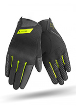 Rękawice motocyklowe Shima One Evo czarno-fluo