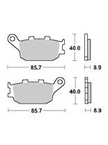 Klocki hamulcowe [tył] SBS 657 HF