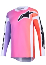 Bluza cross Alpinestars MX Racer Air Portl fioletowo-różowo-biała