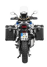 Zestaw: kufry boczne z anodowanego aluminium czarne Zega Evo X + stelaże czarne Touratech Honda CRF1100L Africa Twin (22-)/ Adventure Sports (2 x 38L)